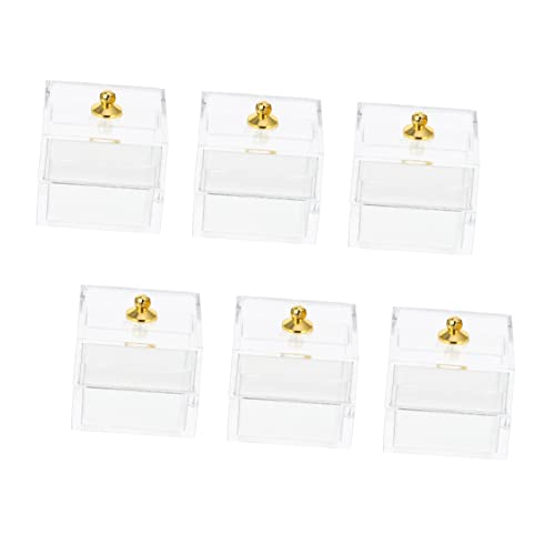 HAWILLOSCH 10 Stück Transparente Süßigkeiten Displaybox Kunststoff Für Mini Schmuck Und Kleine Gegenstände Stapelbar Und Ideal Für Aufbewahrung Und Präsentation von HAWILLOSCH