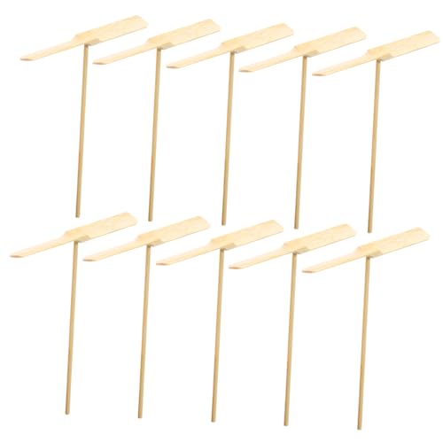 HAWILLOSCH 10 Teiliges Holz Propeller Flying Dragonfly mit Handantrieb Fliegende Libelle für Leichtes Outdoor Koordination und Geschicklichkeit von HAWILLOSCH