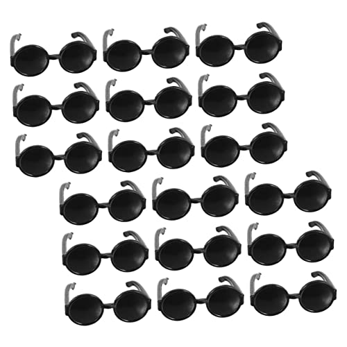 HAWILLOSCH 100 Stück Puppensonnenbrille Mini-Puppen-Sonnenbrille Anziehbrille für Puppen Retro Mini-Puppenbrillen-Requisiten Puppe verkleiden Sich Sonnenbrillen Plastik Black HAWILLOSCH 100 Stück Puppensonnenbrille Mini-Puppen-Sonnenbrille Anziehbrille für Puppen Retro Mini-Puppenbrillen-Requisiten Puppe verkleiden Sich Sonnenbrillen Plastik Black von HAWILLOSCH