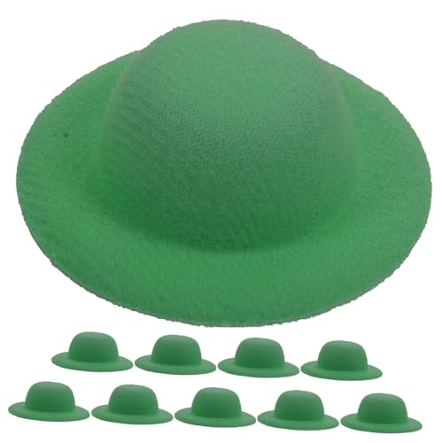 HAWILLOSCH 10 Stück Miniatur-Zylinderhüte in Grün für Mini-Babypuppen Bastelspielzeuge Dekorationen für Jungen und Mädchen -Hut-Requisiten HAWILLOSCH 10 Stück Miniatur-Zylinderhüte in Grün für Mini-Babypuppen Bastelspielzeuge Dekorationen für Jungen und Mädchen -Hut-Requisiten von HAWILLOSCH