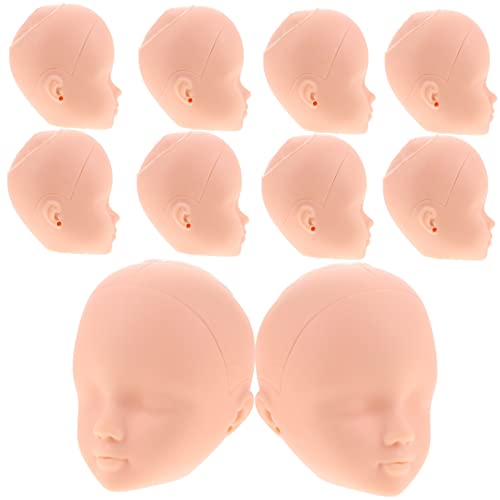 HAWILLOSCH 10 stücke Kunststoff Puppe Köpfe für Handwerk Make-Up Praxis Handgemachte Details Puppe Machen Lieferungen von HAWILLOSCH