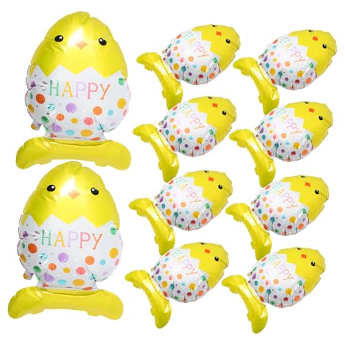 HAWILLOSCH 10Stücke Aluminiumfolienballons mit Süßen Küken und Eiern für Fröhliche Osterpartys für Deko und Foto Requisiten Festliche Feiern und Heimdekorationen HAWILLOSCH 10Stücke Aluminiumfolienballons mit Süßen Küken und Eiern für Fröhliche Osterpartys für Deko und Foto Requisiten Festliche Feiern und Heimdekorationen von HAWILLOSCH
