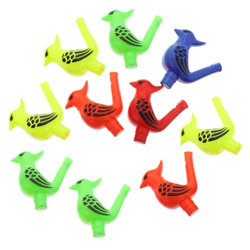 HAWILLOSCH Lustiges Vogelpfeifen-spielzeugset Für Kinder 10-teilig Wasser-musikinstrumente Krähenpfeife Lernspielzeug Für Kleinkinder von HAWILLOSCH