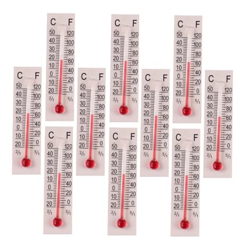 HAWILLOSCH 10stücke Miniatur Thermometer Modelle Maßstab Analog Temperaturmesser Für Puppenhaus Möbel Reisen Robustes Zubehör Zur Gestaltung Von Miniaturlandschaften von HAWILLOSCH