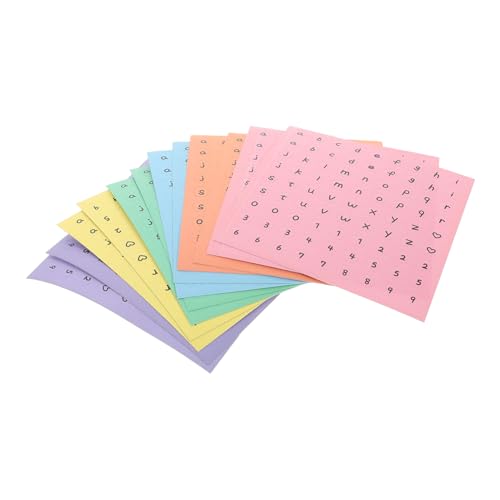 HAWILLOSCH 12 Blätter Kleine Alphabet -Aufkleber Selbstkleber Zahlenaufkleber Journals Buchstaben Für Epoxidharz Casting DIY Craft Scrapbook Card Dekoration von HAWILLOSCH