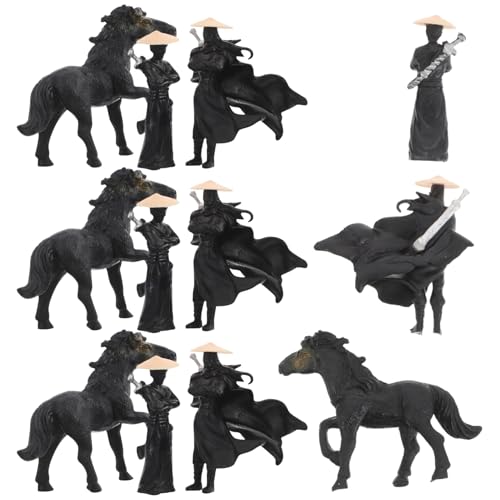 HAWILLOSCH 12 Mini-Figuren Aus Kunstharz: Kulturelle Ornamente Für Den Mikro-landschafts-Schreibtisch – Einzigartige Antike Chinesische Miniatur-kunstgegenstände Für Den Garten von HAWILLOSCH