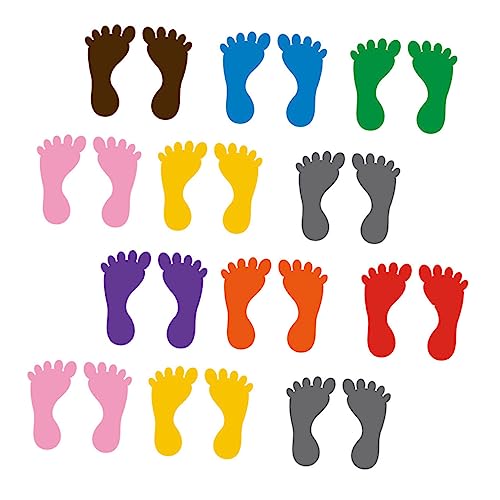 HAWILLOSCH 12Paare wasserdichte PVC Aufkleber für Kindergarten Bodenaufkleber zur Sensorischen Langlebige und Verschleißfeste Dekoration Bunten Farben HAWILLOSCH 12Paare wasserdichte PVC Aufkleber für Kindergarten Bodenaufkleber zur Sensorischen Langlebige und Verschleißfeste Dekoration Bunten Farben von HAWILLOSCH