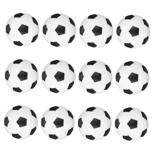 HAWILLOSCH 12Stücke Tischfußballbälle Mini Fußballbälle für Tischkicker Robuste und Langlebige Tischspiel Zubehörteile für Erwachsene und Vielseitig Einsetzbar von HAWILLOSCH