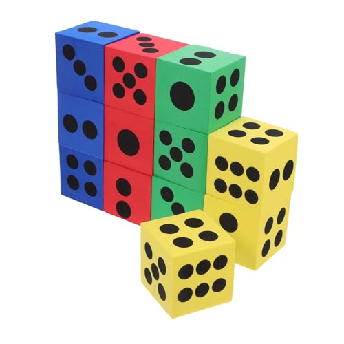 HAWILLOSCH 12 Stücke Extra Große Schaumstoff-würfel Für Veranstaltungen Klassenzimmer Mathe-Spiele Party-Dekorationen Helle Farben Eva 6 3 cm Würfel HAWILLOSCH 12 Stücke Extra Große Schaumstoff-würfel Für Veranstaltungen Klassenzimmer Mathe-Spiele Party-Dekorationen Helle Farben Eva 6 3 cm Würfel von HAWILLOSCH