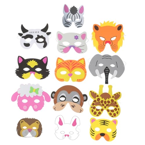 HAWILLOSCH 13 Teiliges Set Tiermasken Zum Ausmalen Für Lustige DIY Masken Für Tierparty Karneval Und Geburtstagsdekorationen Verschiedene Designs Für Kreative Partys HAWILLOSCH 13 Teiliges Set Tiermasken Zum Ausmalen Für Lustige DIY Masken Für Tierparty Karneval Und Geburtstagsdekorationen Verschiedene Designs Für Kreative Partys von HAWILLOSCH