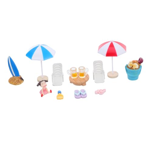 HAWILLOSCH 13-teiliges Strandzubehör Für Puppenhäuser: Miniatur-strandhaus-Dekoration, Harz- Und Kunststoffornamente, Ideal Für Mikro-landschaftsfischtanks HAWILLOSCH 13-teiliges Strandzubehör Für Puppenhäuser: Miniatur-strandhaus-Dekoration, Harz- Und Kunststoffornamente, Ideal Für Mikro-landschaftsfischtanks von HAWILLOSCH