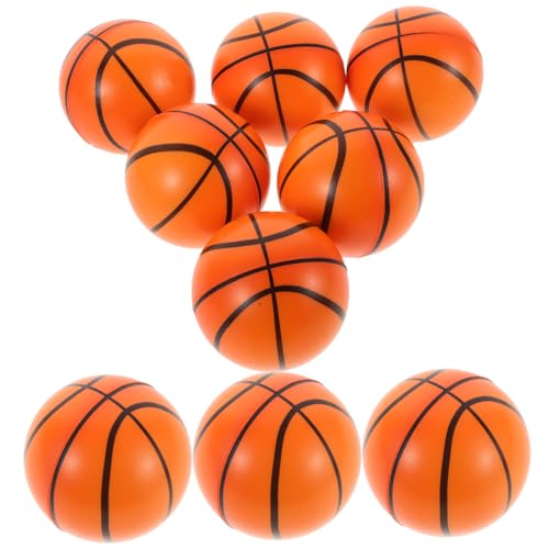 HAWILLOSCH 15Stücke PU Geschäumte Basketball Stressbälle für Mini Stressspielzeug zur Sportpartys und Motoriktraining von HAWILLOSCH