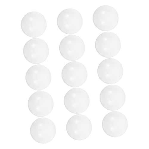 HAWILLOSCH 15pcs Mini Tisch Fußballbälle 32 Mm Weiße Glatte Oberfläche Für Foosball -Spielen Lieferungen Schreibtisch Fußballspiel Bälle Foosball Tabletop Game Ball von HAWILLOSCH