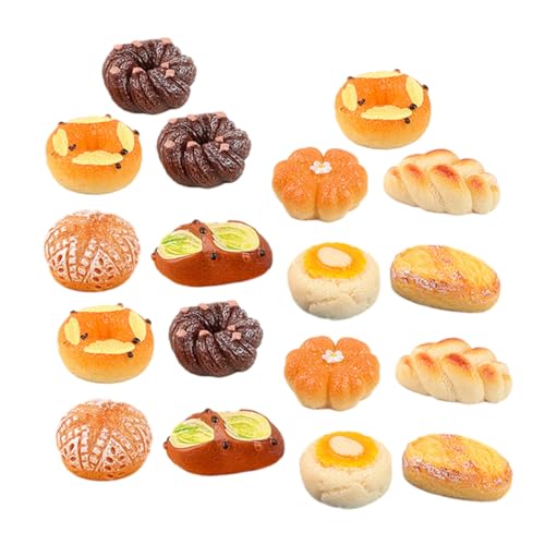 HAWILLOSCH Schaufenster Brot Prop 18 Stücke Simulierte Brot Modelle Künstliche Brot Ornament Für Decor HAWILLOSCH Schaufenster Brot Prop 18 Stücke Simulierte Brot Modelle Künstliche Brot Ornament Für Decor von HAWILLOSCH