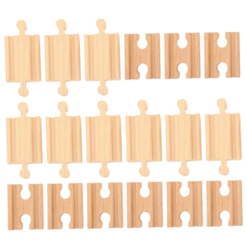 HAWILLOSCH 18 Teiliges Holzschienen Zubehörset Für Spielzeugzüge Holzschienen Für Eisenbahnen Bestehend Aus 9 Geraden Und 9 Gebogenen Gleisen Ideal Für Kreative Spielwelten Und HAWILLOSCH 18 Teiliges Holzschienen Zubehörset Für Spielzeugzüge Holzschienen Für Eisenbahnen Bestehend Aus 9 Geraden Und 9 Gebogenen Gleisen Ideal Für Kreative Spielwelten Und von HAWILLOSCH