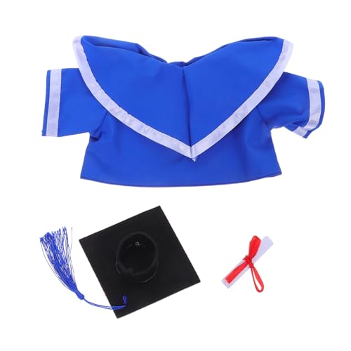 HAWILLOSCH 1Satz Abschluss Outfit für Plüschtiere Teiliges mit Talar Mütze und Quaste für Bärenpuppen Perfektes Accessoire für Abschlussfeiern Stofftierkleidung HAWILLOSCH 1Satz Abschluss Outfit für Plüschtiere Teiliges mit Talar Mütze und Quaste für Bärenpuppen Perfektes Accessoire für Abschlussfeiern Stofftierkleidung von HAWILLOSCH