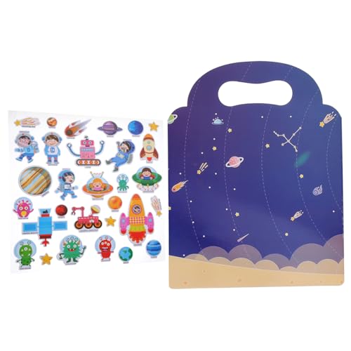 HAWILLOSCH 1Satz Aufkleberbuch für DIY mit Tragegriff Wiederverwendbar Fördert Eltern Junge Mädchen Interaktion für Kindergarten und Zuhause Cartoon Design Einfach zu Entfernen HAWILLOSCH 1Satz Aufkleberbuch für DIY mit Tragegriff Wiederverwendbar Fördert Eltern Junge Mädchen Interaktion für Kindergarten und Zuhause Cartoon Design Einfach zu Entfernen von HAWILLOSCH