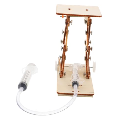 HAWILLOSCH 1Satz DIY Hydraulikspielzeug Handgefertigte Montageplattform aus Hochwertigem Holz Sicheres und Umweltfreundliches Design für Kreative Lernaktivitäten von HAWILLOSCH