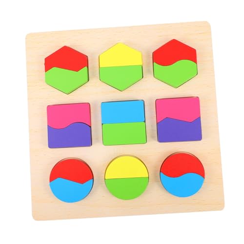 HAWILLOSCH 1Satz Geometrisches Holzpuzzle für Kleinkinder Frühkindliches Lernspielzeug Farben und Formen Verbessert Feinmotorik und Problemlösungsfähigkeiten für Jungen HAWILLOSCH 1Satz Geometrisches Holzpuzzle für Kleinkinder Frühkindliches Lernspielzeug Farben und Formen Verbessert Feinmotorik und Problemlösungsfähigkeiten für Jungen von HAWILLOSCH