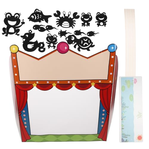 HAWILLOSCH 1satz Schattenpuppen Theater Kit Für Mädchen Bastelset Mit Screen Und Handpuppen Für Geschichtenerzählen Und Lernspiele Im Klassenzimmer von HAWILLOSCH
