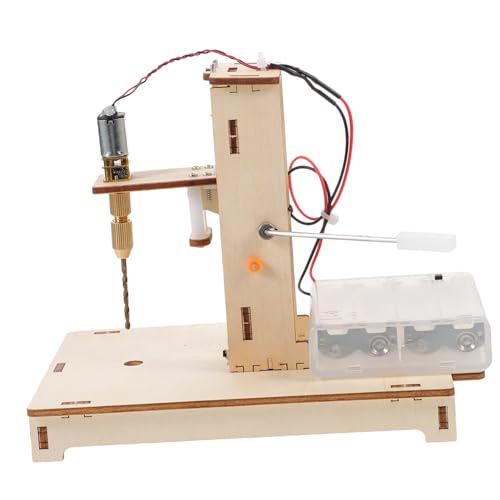 HAWILLOSCH 1Satz Mini Tischbohrmaschine DIY Bastelset Für Wissenschaftsprojekte Mini Bohrmaschinen Technik Und Kreativität Für Erwachsene von HAWILLOSCH