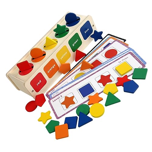 HAWILLOSCH 1Satz Montessori Holzsortierspielzeug für Hölzerne Form Matching Box Farberkennung und Feinmotorik Lernspielzeug für Jahre Alte Kleinkinder HAWILLOSCH 1Satz Montessori Holzsortierspielzeug für Hölzerne Form Matching Box Farberkennung und Feinmotorik Lernspielzeug für Jahre Alte Kleinkinder von HAWILLOSCH