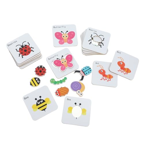 HAWILLOSCH 1Satz Rätsel Pädagogisches Tier Puzzle für Kleinkinder Spaß mit Passenden Spielkarten für Lernspiele und Gedächtnistraining HAWILLOSCH 1Satz Rätsel Pädagogisches Tier Puzzle für Kleinkinder Spaß mit Passenden Spielkarten für Lernspiele und Gedächtnistraining von HAWILLOSCH
