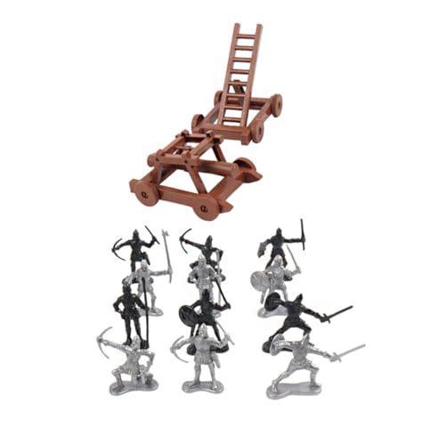 HAWILLOSCH 1Satz Teiliges Militärsoldat Modell Mit Plathying Und Mittelalterlichem Belagerungsfahrzeug Soldatenschmuck Militärisches Modell Für Kreative Rollenspiele von HAWILLOSCH