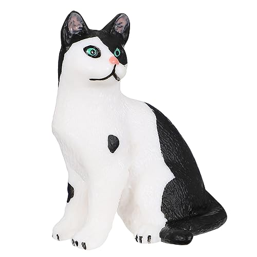HAWILLOSCH 1Stück Realistische Kätzchenfigur Niedliches Schwarzes Und Weißes Katzenmodell Aus Kunststoff Dekoration Für Zuhause Kinderzimmer Puppenhaus HAWILLOSCH 1Stück Realistische Kätzchenfigur Niedliches Schwarzes Und Weißes Katzenmodell Aus Kunststoff Dekoration Für Zuhause Kinderzimmer Puppenhaus von HAWILLOSCH