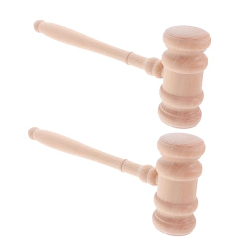 HAWILLOSCH 2 STÜCK Handgefertigter Richterhammer aus Holz Glatte Oberfläche Ergonomischer Griff Langlebig für Auktionen Gerichtsverhandlungen und Kostümzubehör HAWILLOSCH 2 STÜCK Handgefertigter Richterhammer aus Holz Glatte Oberfläche Ergonomischer Griff Langlebig für Auktionen Gerichtsverhandlungen und Kostümzubehör von HAWILLOSCH