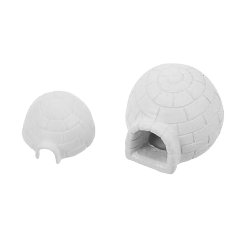HAWILLOSCH 2 Stück Kleine Iglu-Ornamente, Miniatur-eishaus-Modelle, Dekorationen, DIY-mikro-landschaftsspielzeug Für Puppenhaus-zubehör Zum Thema Winter HAWILLOSCH 2 Stück Kleine Iglu-Ornamente, Miniatur-eishaus-Modelle, Dekorationen, DIY-mikro-landschaftsspielzeug Für Puppenhaus-zubehör Zum Thema Winter von HAWILLOSCH
