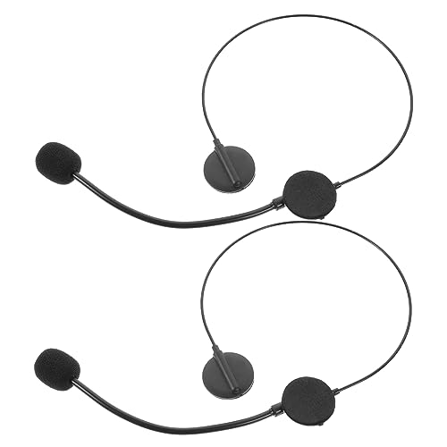 HAWILLOSCH 2 Stück Teiliges Stern Headset Mikrofon Requisite Leicht Verstellbar Realistisch für Rollenspiele Fasching Bühnenauftritte Jungen Mädchen von HAWILLOSCH