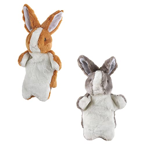 HAWILLOSCH 2 Stücke Kaninchen Hand Puppet Spielzeug Interessante Hand Puppen Hand Puppet Spielzeug von HAWILLOSCH