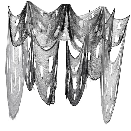 HAWILLOSCH 2 Teiliges Spukhaus Geistertuch Deko Set Für Halloween + Gruselige Und Spooky Stoffe Für Halloween Dekorationen Und Veranstaltungen HAWILLOSCH 2 Teiliges Spukhaus Geistertuch Deko Set Für Halloween + Gruselige Und Spooky Stoffe Für Halloween Dekorationen Und Veranstaltungen von HAWILLOSCH