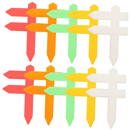 HAWILLOSCH 20pcs Pflanzenetikettszeichen Fotografie Zeichen Requisiten Mini DIY Zaun Guide Board von HAWILLOSCH