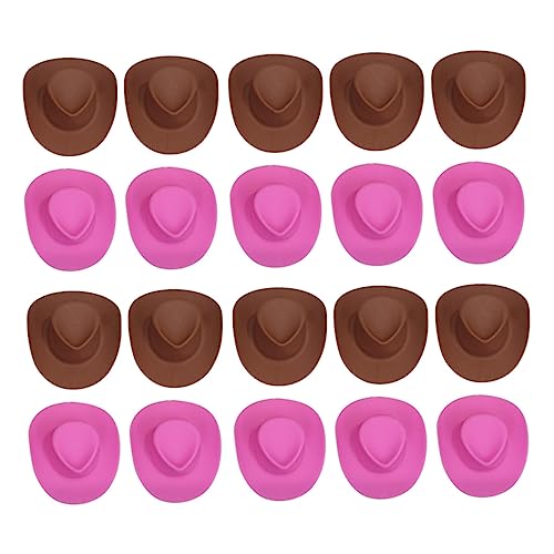 HAWILLOSCH Miniatur-puppenhüte in Großpackung 20 Stück Plastikhüte Zum Anziehen Und Dekorieren Von Puppen von HAWILLOSCH