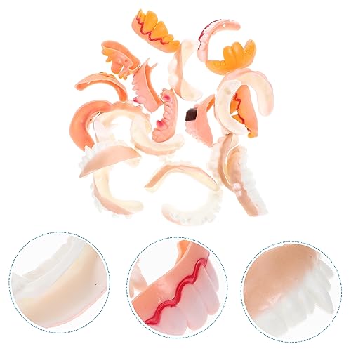 HAWILLOSCH 22 Stück Teiliges Halloween Cosplay mit Falschen Vampir und Zombiezähnen Realistische Party Schmuckzähne Lustige Kostüm Dentures für Horror Events und Karneval HAWILLOSCH 22 Stück Teiliges Halloween Cosplay mit Falschen Vampir und Zombiezähnen Realistische Party Schmuckzähne Lustige Kostüm Dentures für Horror Events und Karneval von HAWILLOSCH