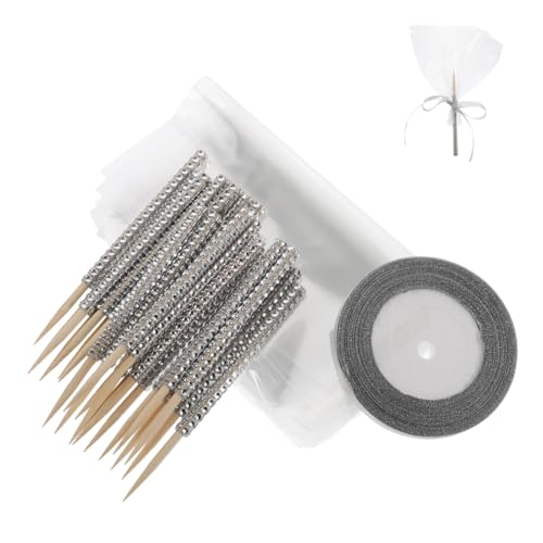 HAWILLOSCH 24 Stück Sticks Mesh Wrap für Hochzeitsdekorationen Kuchenspieße Candy Sticks für Partys HAWILLOSCH 24 Stück Sticks Mesh Wrap für Hochzeitsdekorationen Kuchenspieße Candy Sticks für Partys von HAWILLOSCH