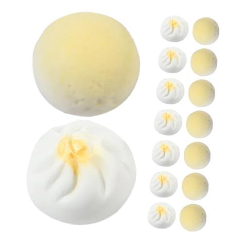 HAWILLOSCH Mini 24 Stücke Harz Miniatur Chinesische Lebensmittel Modelle Gedämpfte Brötchen Desserts Decor von HAWILLOSCH
