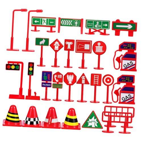 HAWILLOSCH 28Stücke Teiliges Mini Verkehrszeichen Spielzeugset für Kognitionsspielzeug mit Realistischen Straßenschildern und Ampeln Verkehrswissen und HAWILLOSCH 28Stücke Teiliges Mini Verkehrszeichen Spielzeugset für Kognitionsspielzeug mit Realistischen Straßenschildern und Ampeln Verkehrswissen und von HAWILLOSCH