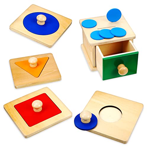HAWILLOSCH 2Satz Montessori für Kleinkinder Holz Coin Box mit Münzen Geometrische Puzzletafeln Lernspielzeug Hand Augen Koordination und Motorischen HAWILLOSCH 2Satz Montessori für Kleinkinder Holz Coin Box mit Münzen Geometrische Puzzletafeln Lernspielzeug Hand Augen Koordination und Motorischen von HAWILLOSCH
