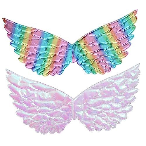 HAWILLOSCH 2Stücke Engelsflügel für Dekorative Fee Flügel Cosplay Requisite für Kostümpartys Karneval und Fotoshootings aus Sicherem Einfarbig und Farbenfroh Universelle HAWILLOSCH 2Stücke Engelsflügel für Dekorative Fee Flügel Cosplay Requisite für Kostümpartys Karneval und Fotoshootings aus Sicherem Einfarbig und Farbenfroh Universelle von HAWILLOSCH
