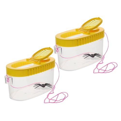 HAWILLOSCH 2Stücke Insektenbehälter Mit Vergrößerung Multifunktionale Critterbox Für Insektenbeobachtung Und Fängung Für Outdoor Aktivitäten Aus Hochwertigem HAWILLOSCH 2Stücke Insektenbehälter Mit Vergrößerung Multifunktionale Critterbox Für Insektenbeobachtung Und Fängung Für Outdoor Aktivitäten Aus Hochwertigem von HAWILLOSCH