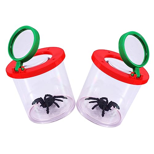 HAWILLOSCH 2Stücke Insektenbeobachtungsbox Teilig mit Vergrößerungsglas Transparentes Insektenbehälter für Erkundung der Bildungsspielzeug für Outdoor Wissenschaft HAWILLOSCH 2Stücke Insektenbeobachtungsbox Teilig mit Vergrößerungsglas Transparentes Insektenbehälter für Erkundung der Bildungsspielzeug für Outdoor Wissenschaft von HAWILLOSCH