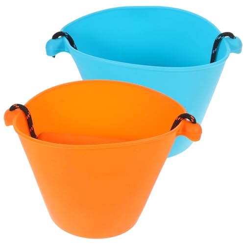 HAWILLOSCH 2Stücke Kleine Wassereimer Zusammenklappbare Sandeimer für Robuste und Leichte Konstruktion für Strand und Sandspielzeug für Kleine Hände HAWILLOSCH 2Stücke Kleine Wassereimer Zusammenklappbare Sandeimer für Robuste und Leichte Konstruktion für Strand und Sandspielzeug für Kleine Hände von HAWILLOSCH
