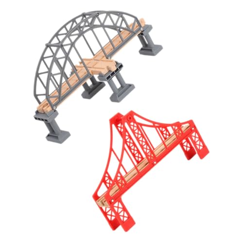 HAWILLOSCH 2stücke Eisenbahnbrücken Für Holzspielzeug Brücke Für Spielzeugeisenbahnen Für Kreative Szenen Und Fantasievolles von HAWILLOSCH