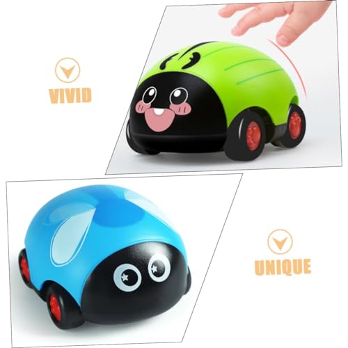 HAWILLOSCH 2Stücke Rückziehspielzeug Autos für Junge Mädchen Cartoon Design Fördert Motorische Fähigkeiten als zur Babyparty oder Geburtstag für Jungen und Mädchen von HAWILLOSCH
