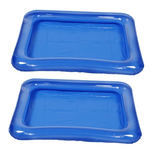 HAWILLOSCH 2pcs Puppe Aufblasbarer Pool Tragbarer Puppen -Pool -wasserspieltisch Strandpuppe Schwimmer Floatable Pool -Spielzeug Für Innen- Und Außengebrauch von HAWILLOSCH