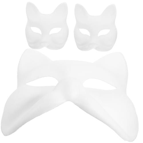 HAWILLOSCH 3 Stück DIY Fuchsmaske Unbemalte Papiermasken zum Basteln für Erwachsene Handwerkliche Masken für Karneval Geburtstagsfeiern und Besondere Anlässe HAWILLOSCH 3 Stück DIY Fuchsmaske Unbemalte Papiermasken zum Basteln für Erwachsene Handwerkliche Masken für Karneval Geburtstagsfeiern und Besondere Anlässe von HAWILLOSCH