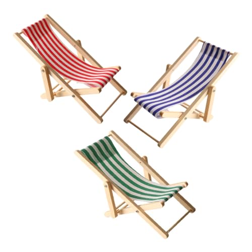 HAWILLOSCH 3 Stück Miniatur Strandstuhl Holz Klappbar mit Stoffsitz Mini Möbel Modell für Puppenhaus Robuste Holzbauweise für Strand und Outdoor Szenarien Realistisches in Rot Blau Grün HAWILLOSCH 3 Stück Miniatur Strandstuhl Holz Klappbar mit Stoffsitz Mini Möbel Modell für Puppenhaus Robuste Holzbauweise für Strand und Outdoor Szenarien Realistisches in Rot Blau Grün von HAWILLOSCH